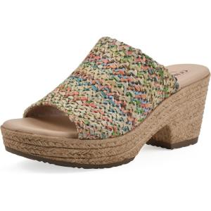 imageCLIFFS BY WHITE MOUNTAIN Womens Biando Platform Raffia Slide SandalMultiRaffia