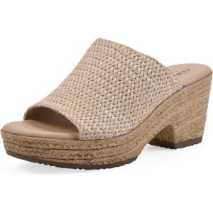 imageCLIFFS BY WHITE MOUNTAIN Womens Biando Platform Raffia Slide SandalNaturalRaffia