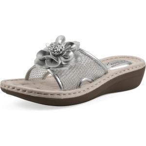 imageCLIFFS BY WHITE MOUNTAIN Womens Chill Floral SandalSilverFabric