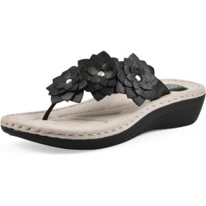 imageCLIFFS BY WHITE MOUNTAIN Womens Content Floral SandalBlackSmooth