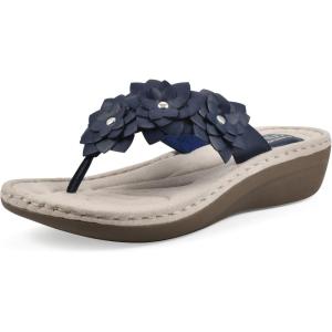 imageCLIFFS BY WHITE MOUNTAIN Womens Content Floral SandalNavySmooth