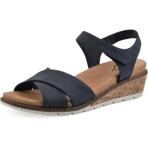 imageCLIFFS BY WHITE MOUNTAIN Womens Tinna Cork Wedge SandalNavyNubuck