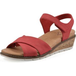 imageCLIFFS BY WHITE MOUNTAIN Womens Tinna Cork Wedge SandalRedNubuck