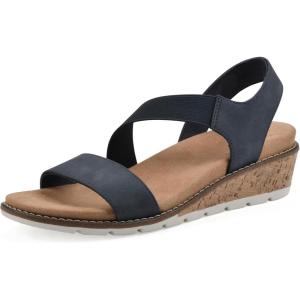 imageCLIFFS BY WHITE MOUNTAIN Womens Tinnley Cork Wedge SandalNavyNubuck