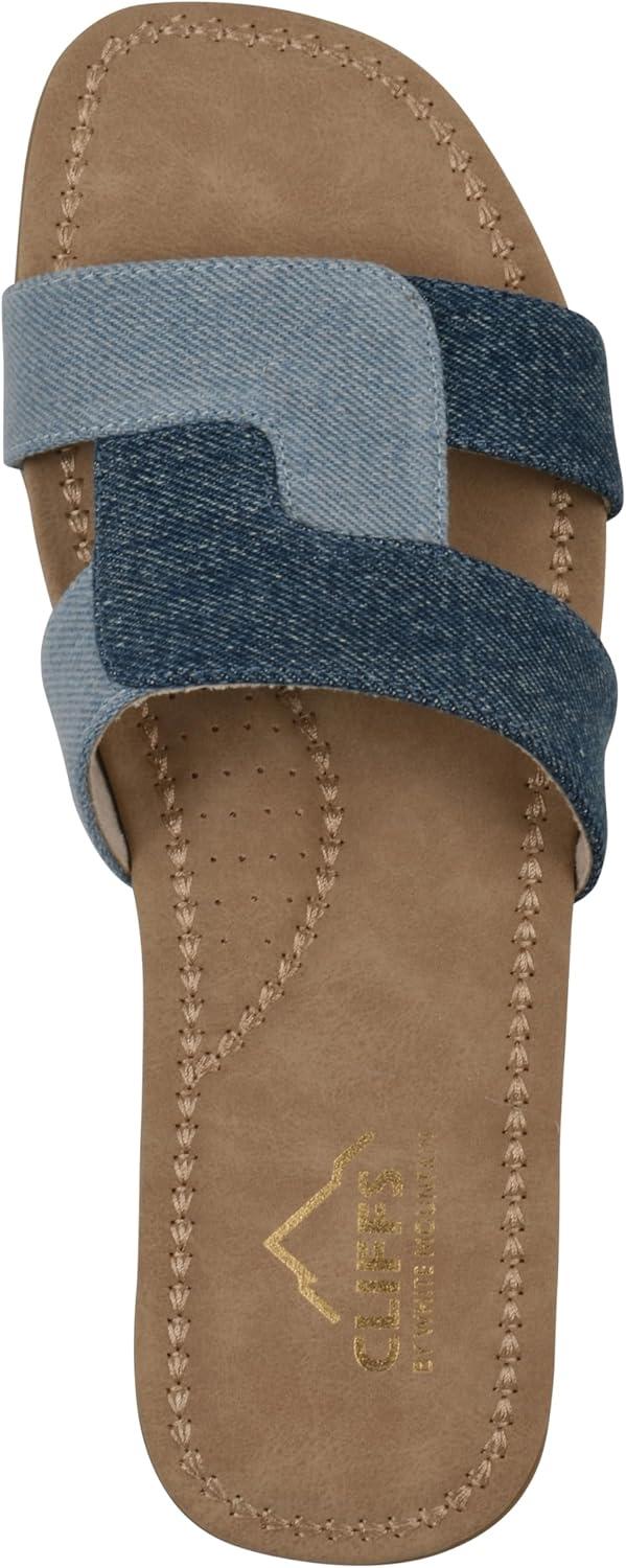 imageCLIFFS BY WHITE MOUNTAIN Womens Fraida Slide SandalMidblueDenim