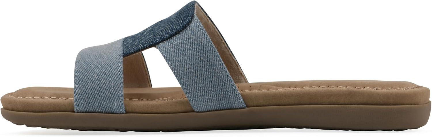 imageCLIFFS BY WHITE MOUNTAIN Womens Fraida Slide SandalMidblueDenim