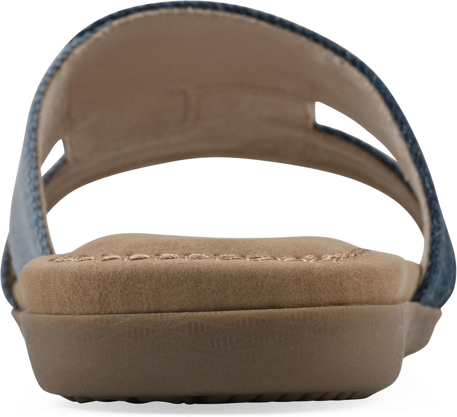 imageCLIFFS BY WHITE MOUNTAIN Womens Fraida Slide SandalMidblueDenim