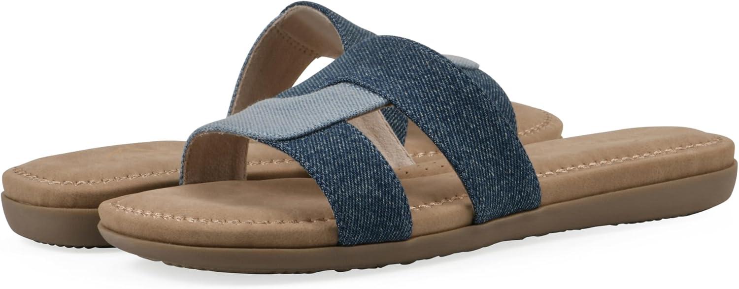 imageCLIFFS BY WHITE MOUNTAIN Womens Fraida Slide SandalMidblueDenim