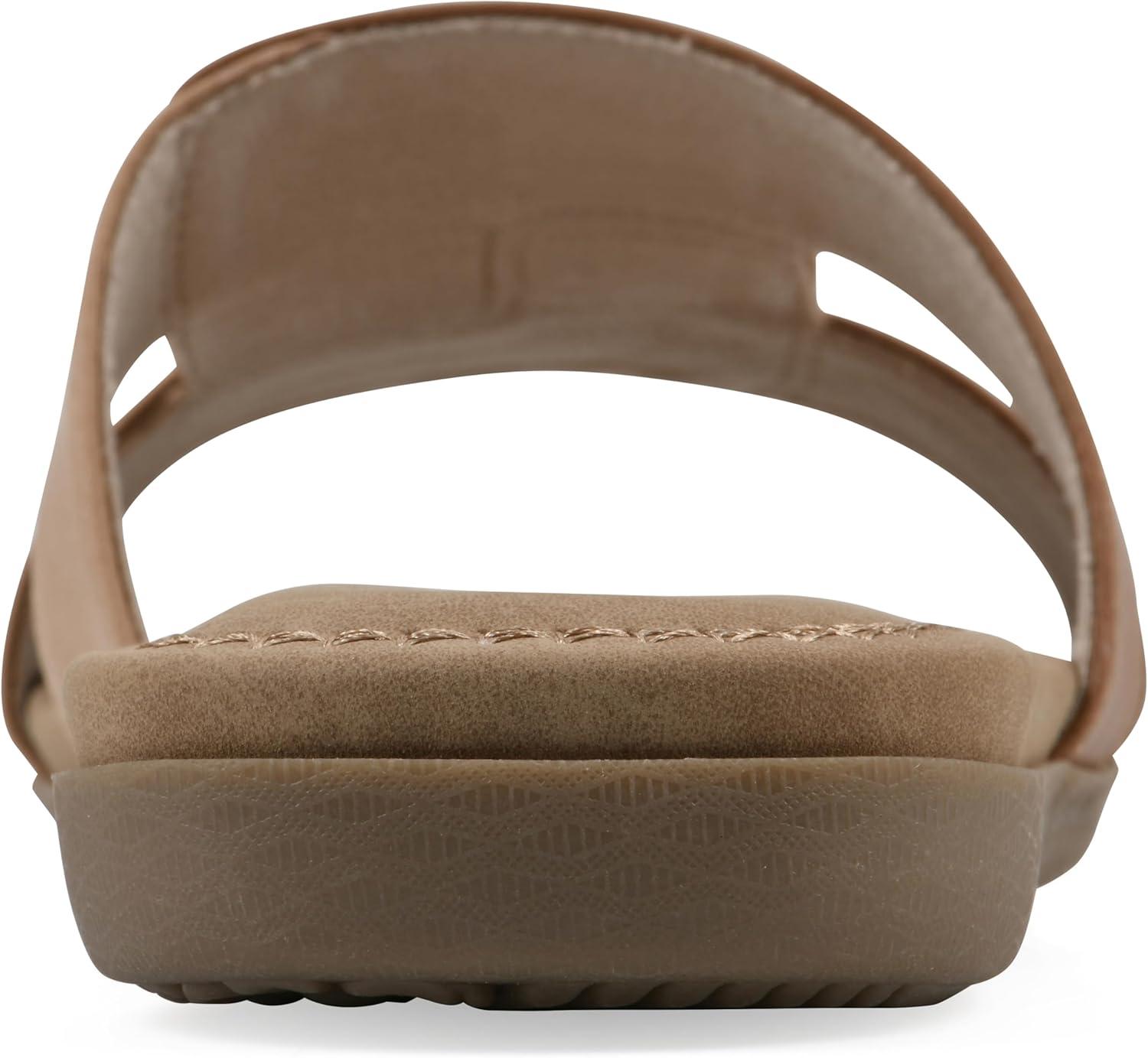 imageCLIFFS BY WHITE MOUNTAIN Womens Fraida Slide SandalNaturalNubuck