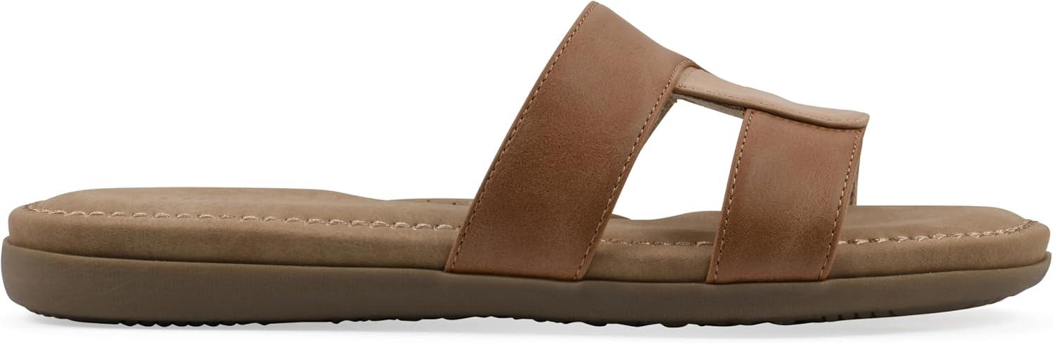 imageCLIFFS BY WHITE MOUNTAIN Womens Fraida Slide SandalNaturalNubuck