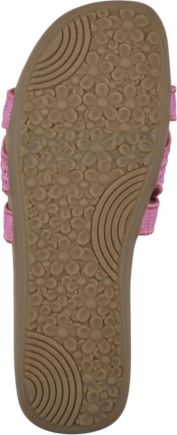 imageCLIFFS BY WHITE MOUNTAIN Womens Fraly CutOut Slide SandalFuchsiaRaffia