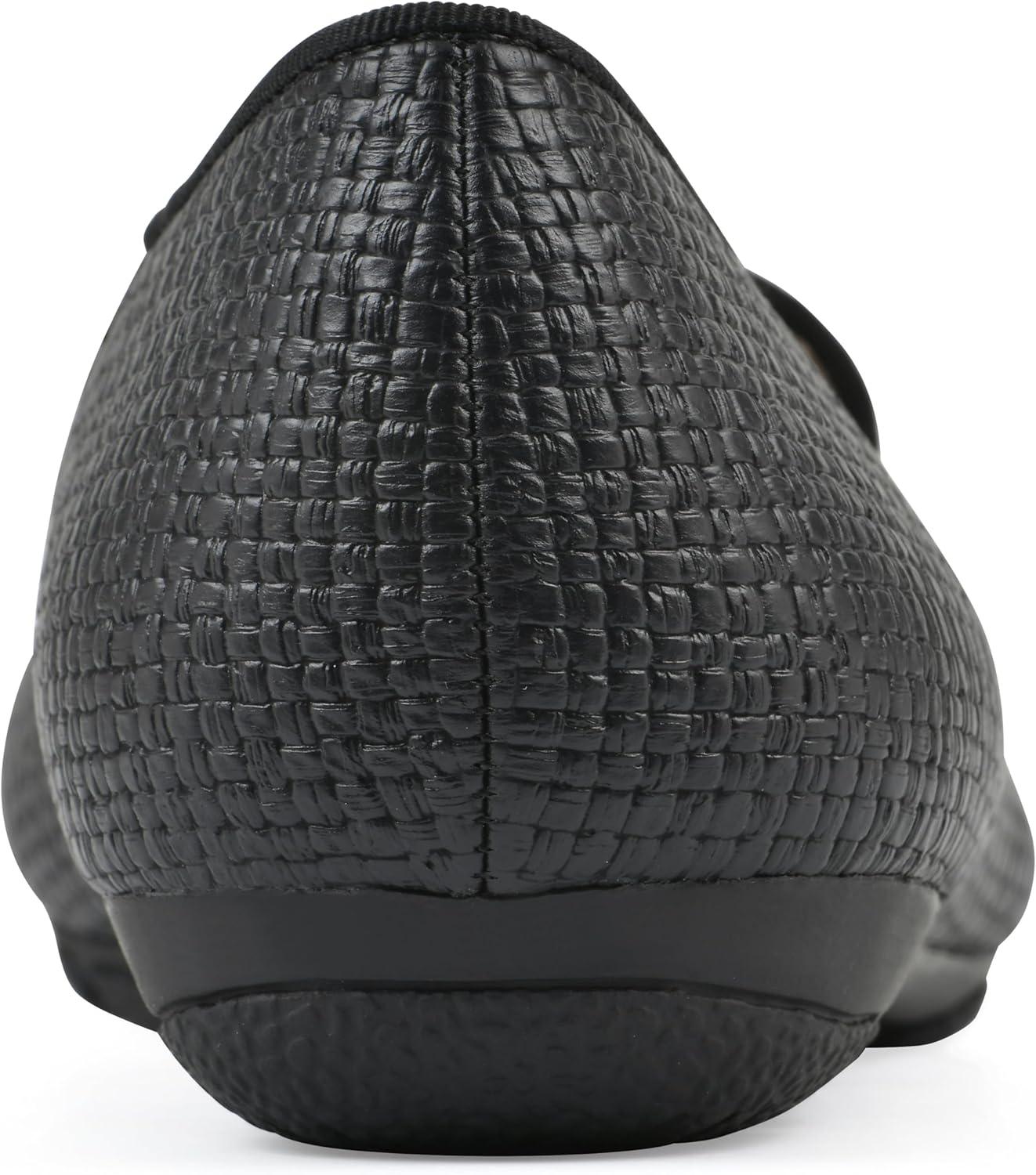 imageCLIFFS BY WHITE MOUNTAIN Womens Gutsy Cushioned Loafer FlatBlackRaffia Pu