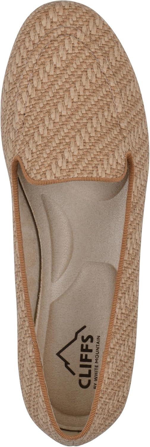 imageCLIFFS BY WHITE MOUNTAIN Womens Gutsy Cushioned Loafer FlatTanRaffia Pu