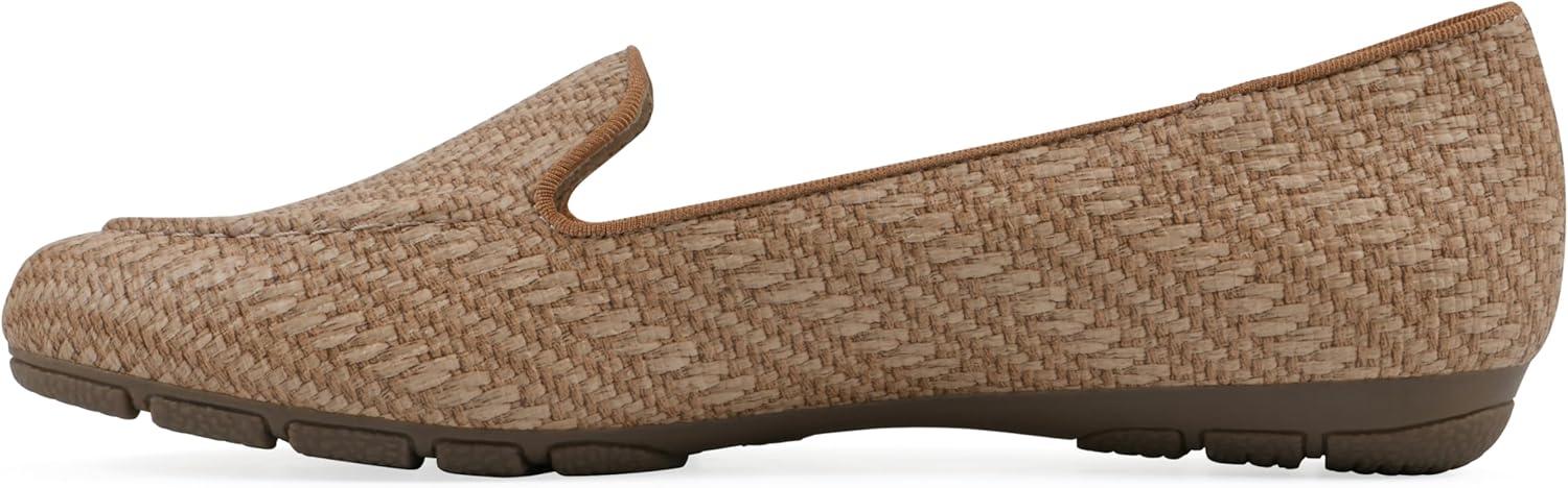 imageCLIFFS BY WHITE MOUNTAIN Womens Gutsy Cushioned Loafer FlatTanRaffia Pu