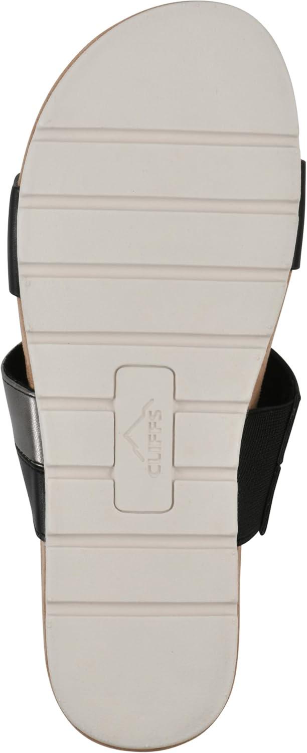 imageCLIFFS BY WHITE MOUNTAIN Womens Tammy Slide SandalBlackBurnishedSmooth