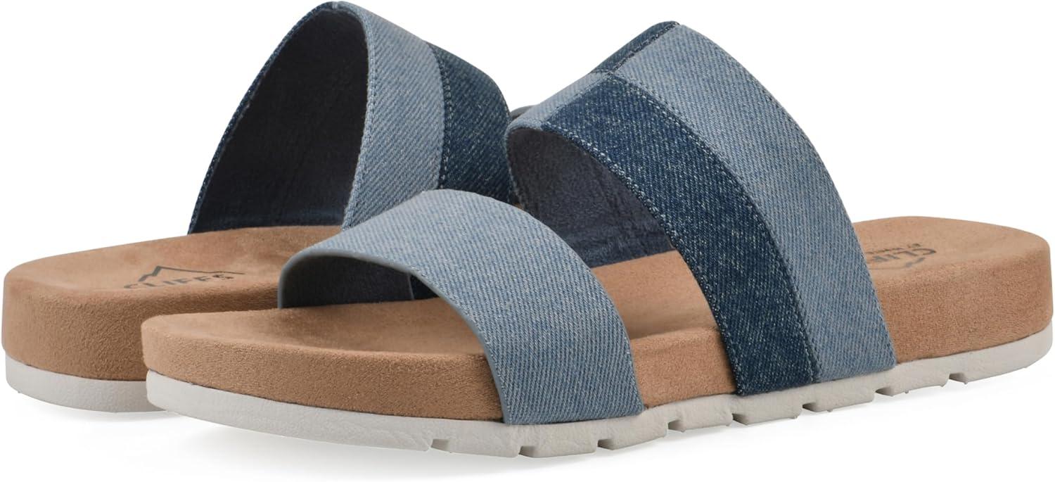 imageCLIFFS BY WHITE MOUNTAIN Womens Tammy Slide SandalMidblueDenim