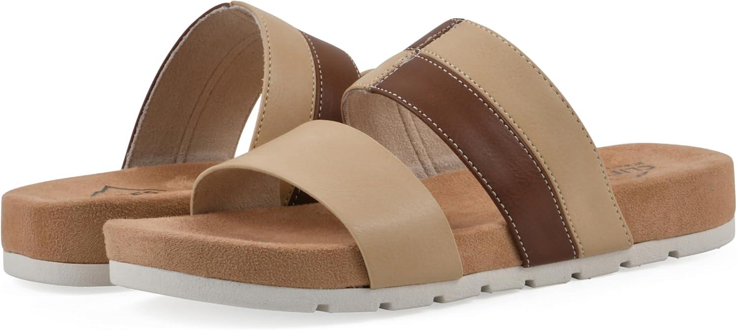 imageCLIFFS BY WHITE MOUNTAIN Womens Tammy Slide SandalNaturalSmooth