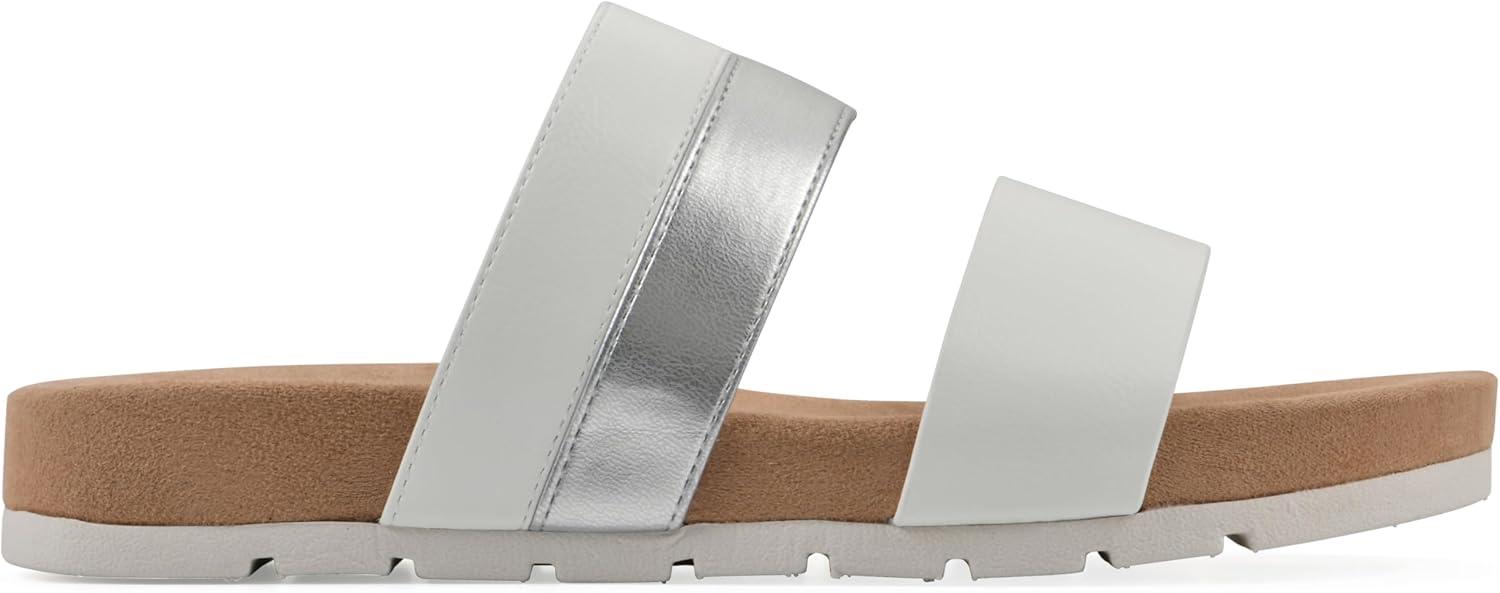 imageCLIFFS BY WHITE MOUNTAIN Womens Tammy Slide SandalWhiteSmooth