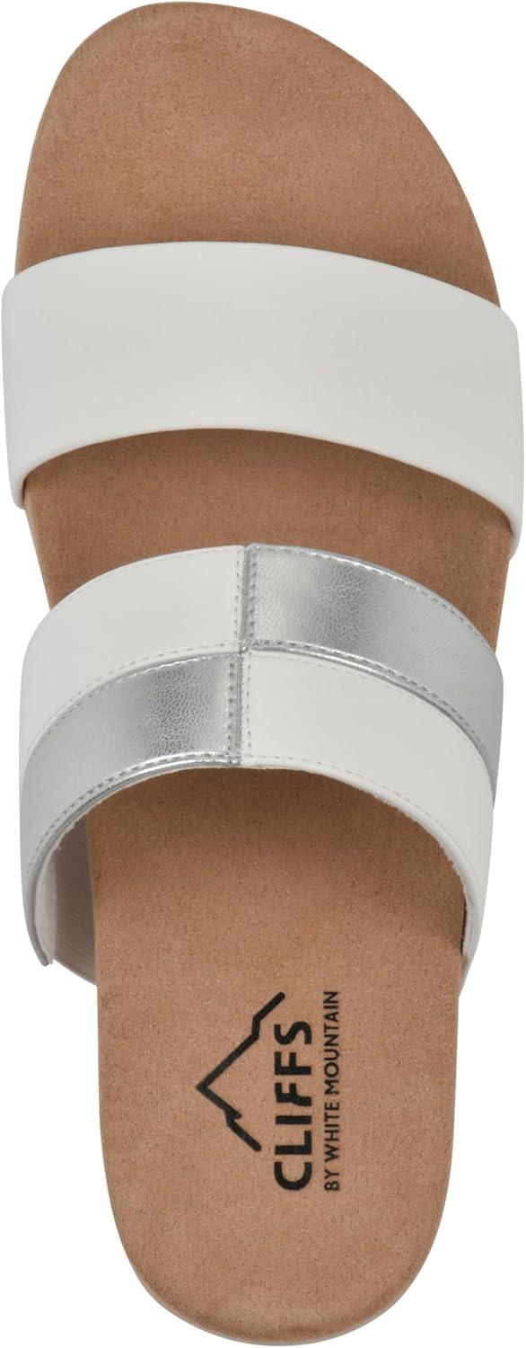 imageCLIFFS BY WHITE MOUNTAIN Womens Tammy Slide SandalWhiteSmooth