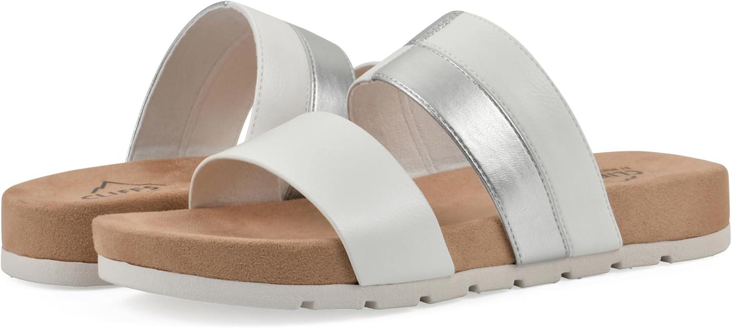 imageCLIFFS BY WHITE MOUNTAIN Womens Tammy Slide SandalWhiteSmooth