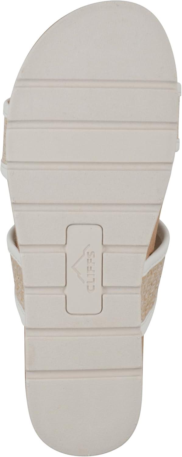 imageCLIFFS BY WHITE MOUNTAIN Womens Tropical Double Strap Slide SandalWhiteSmooth