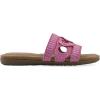 imageCLIFFS BY WHITE MOUNTAIN Womens Fraly CutOut Slide SandalFuchsiaRaffia