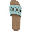 imageCLIFFS BY WHITE MOUNTAIN Womens Fraly CutOut Slide SandalLt BlueRaffia