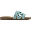 imageCLIFFS BY WHITE MOUNTAIN Womens Fraly CutOut Slide SandalLt BlueRaffia