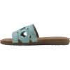 imageCLIFFS BY WHITE MOUNTAIN Womens Fraly CutOut Slide SandalLt BlueRaffia