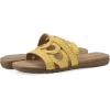 imageCLIFFS BY WHITE MOUNTAIN Womens Fraly CutOut Slide SandalYellowRaffia