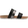 imageCLIFFS BY WHITE MOUNTAIN Womens Tammy Slide SandalBlackBurnishedSmooth