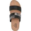 imageCLIFFS BY WHITE MOUNTAIN Womens Tammy Slide SandalBlackBurnishedSmooth