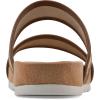 imageCLIFFS BY WHITE MOUNTAIN Womens Tropical Double Strap Slide SandalBrownSmooth