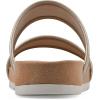 imageCLIFFS BY WHITE MOUNTAIN Womens Tropical Double Strap Slide SandalPlatinoMetallicSmooth