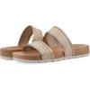 imageCLIFFS BY WHITE MOUNTAIN Womens Tropical Double Strap Slide SandalPlatinoMetallicSmooth