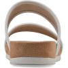 imageCLIFFS BY WHITE MOUNTAIN Womens Tropical Double Strap Slide SandalWhiteSmooth
