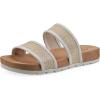 imageCLIFFS BY WHITE MOUNTAIN Womens Tropical Double Strap Slide SandalWhiteSmooth