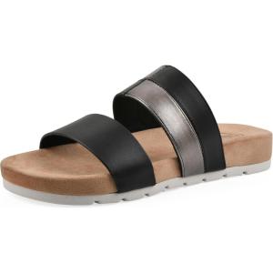 imageCLIFFS BY WHITE MOUNTAIN Womens Tammy Slide SandalBlackBurnishedSmooth
