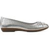 imageCLIFFS BY WHITE MOUNTAIN Womens Cheryl Cushioned Ballet FlatSilverMetallicSmooth