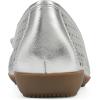 imageCLIFFS BY WHITE MOUNTAIN Womens Cheryl Cushioned Ballet FlatSilverMetallicSmooth