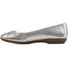 imageCLIFFS BY WHITE MOUNTAIN Womens Cheryl Cushioned Ballet FlatSilverMetallicSmooth