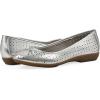 imageCLIFFS BY WHITE MOUNTAIN Womens Cheryl Cushioned Ballet FlatSilverMetallicSmooth