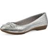 imageCLIFFS BY WHITE MOUNTAIN Womens Cheryl Cushioned Ballet FlatSilverMetallicSmooth