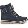 imageCLIFFS BY WHITE MOUNTAIN Womens Hearty Cushioned LaceUp City Hiker Ankle BootNavyFabricSweater