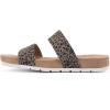 imageCLIFFS BY WHITE MOUNTAIN Womens Tahlie Slide SandalTanCheetahFabric