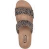 imageCLIFFS BY WHITE MOUNTAIN Womens Tahlie Slide SandalTanCheetahFabric
