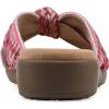 imageCLIFFS BY WHITE MOUNTAIN Womens Blinding Woven Slide SandalFuschiaMultiFabric