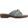imageCLIFFS BY WHITE MOUNTAIN Womens Blinding Woven Slide SandalGreenMultiFabric