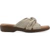imageCLIFFS BY WHITE MOUNTAIN Womens Blinding Woven Slide SandalNaturalMultiFabric