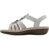 imageCLIFFS BY WHITE MOUNTAIN Womens Caselyn Strappy SandalWhiteNubuck